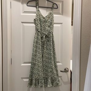 Green Floral Dress